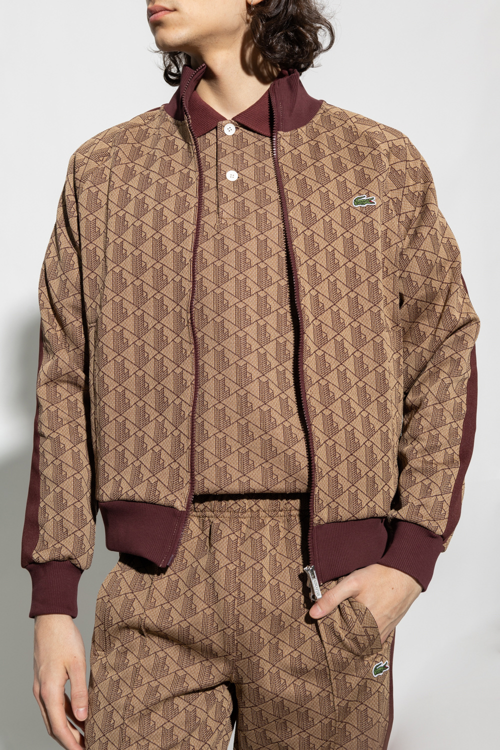 【35％OFF】 tracksuit lacoste trousers sweatshirt crewneck print - ジャケット・アウター